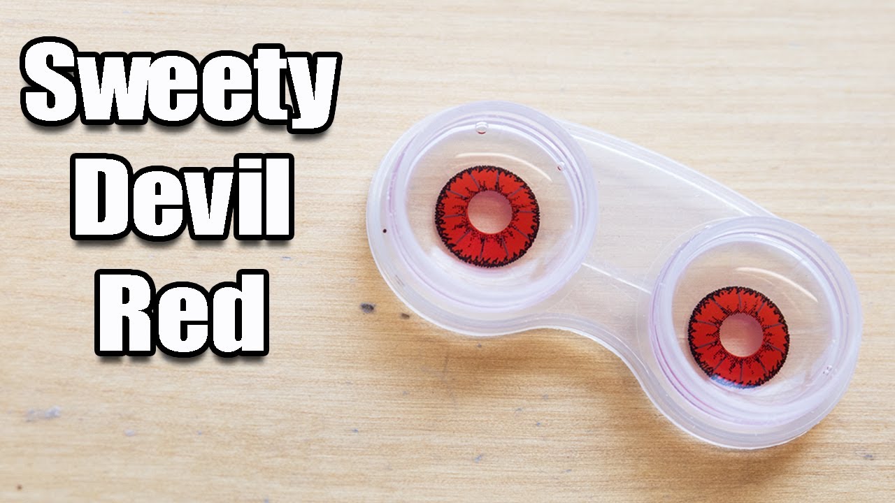 Contact Lenses Review: Sweety Devil Red