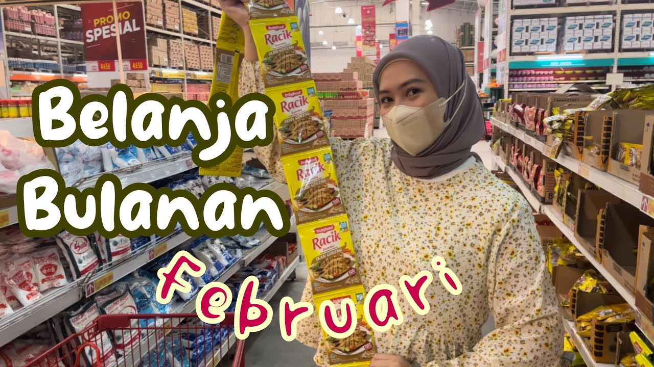 BELANJA BULANAN FEBRUARI | LAMA BANGET GA KE LOTTE GROSIR BALIKPAPAN #groceryshopping #belanja