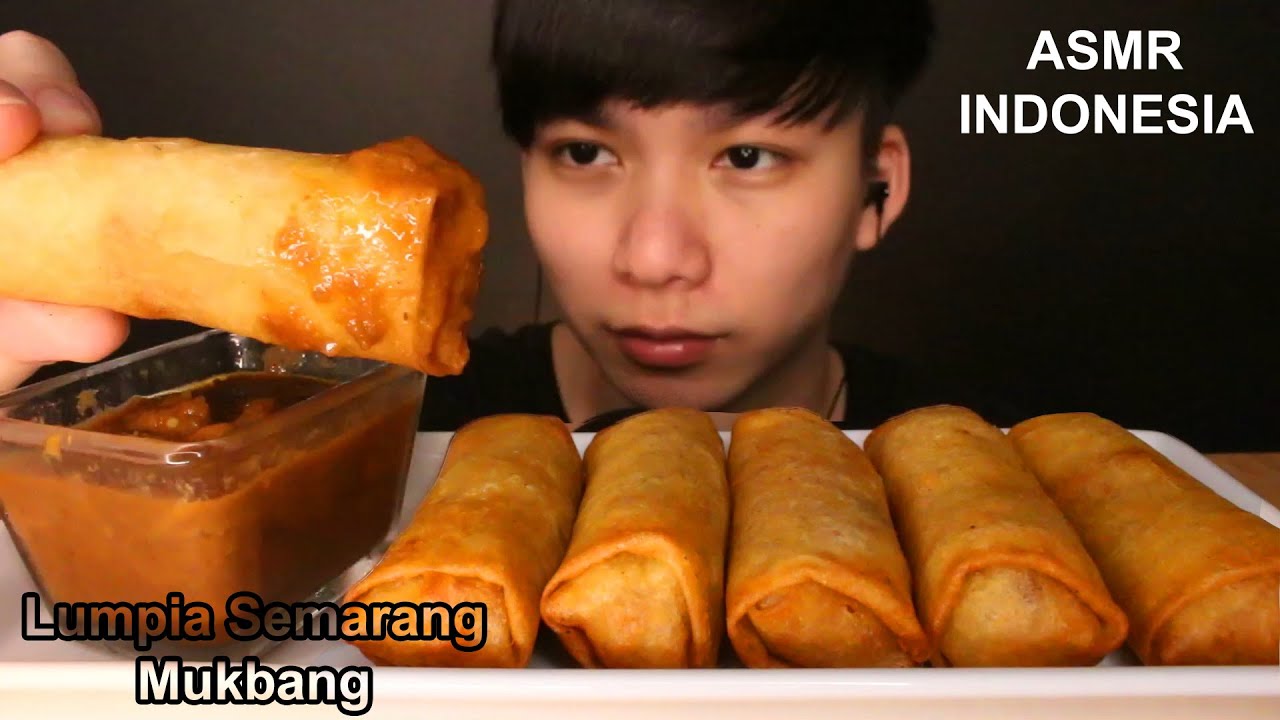 REQUEST ASMR MUKBANG LUMPIA SEMARANG ASMR INDONESIA | Robius ASMR