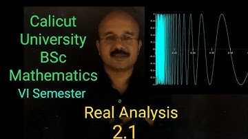 Real Analysis 2.1 -- Riemann Integrals