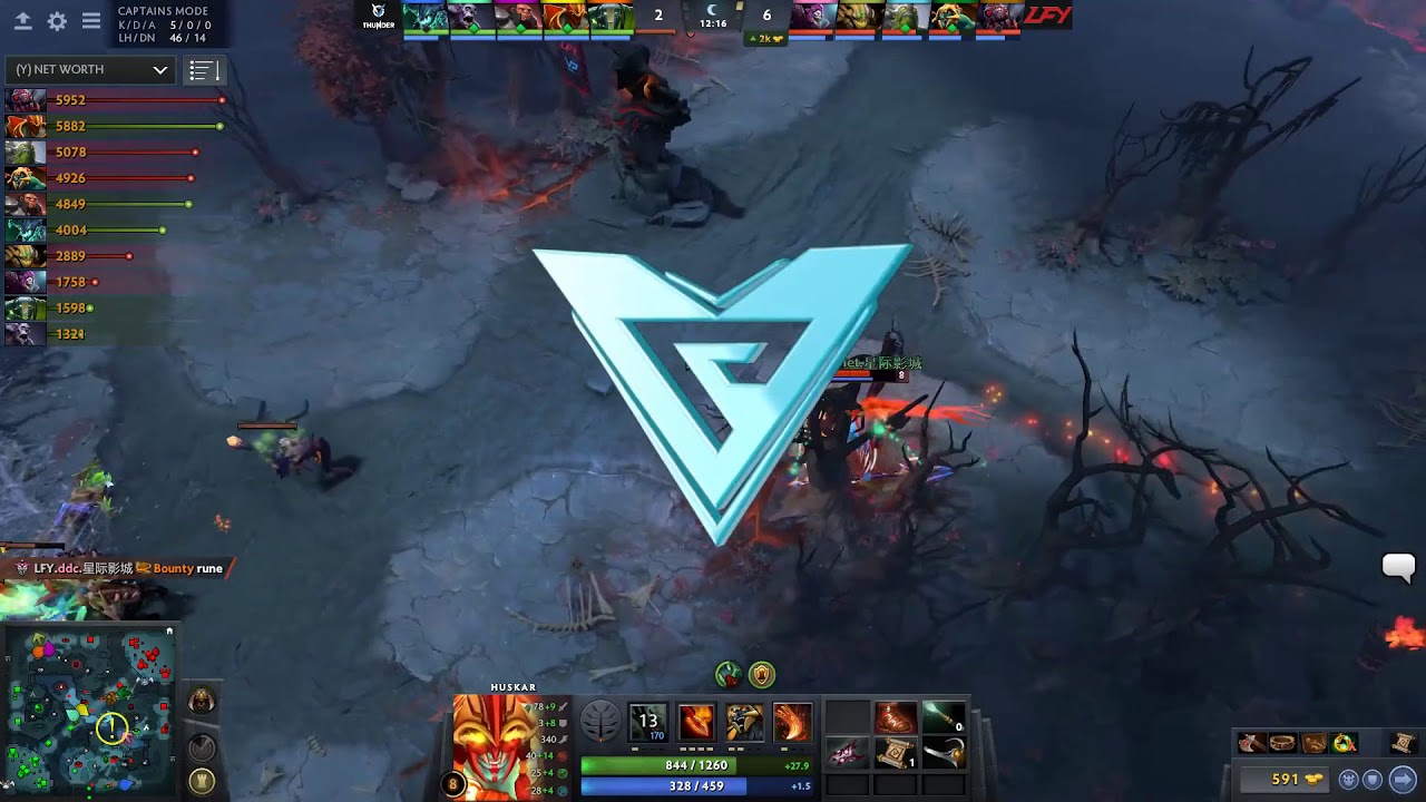 VGJ Thunder  vs  LGD.Forever Young  At  ESL One K