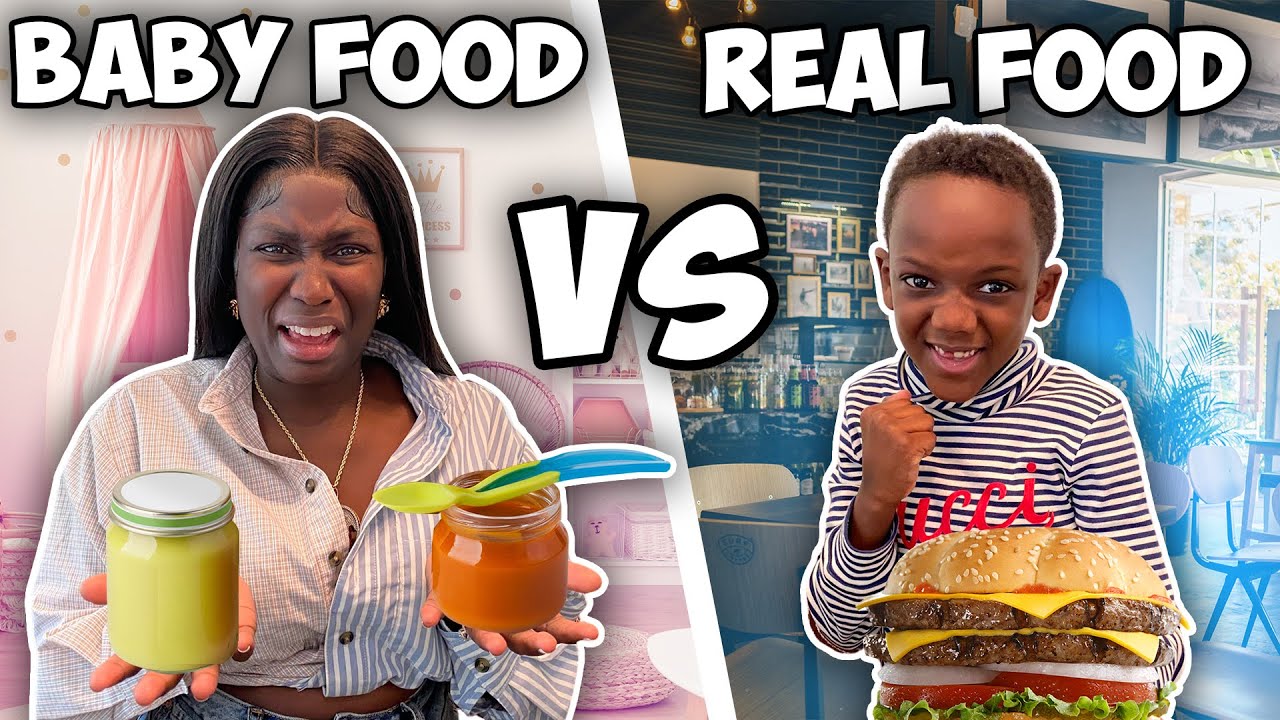 Baby Food vs Real Food Challenge YouTube