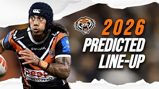 NRL 2026 | WESTS TIGERS PREDICTED LINE-UP
