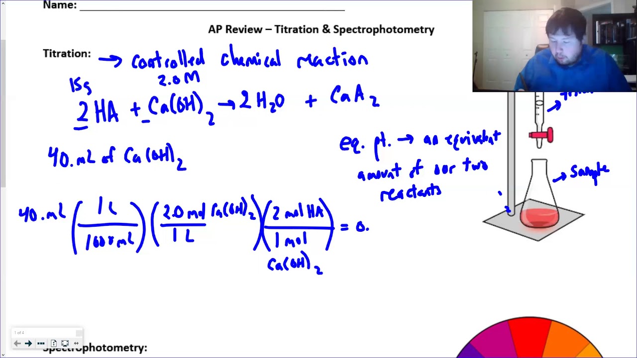 Titration Spectrophotometry AP Review YouTube