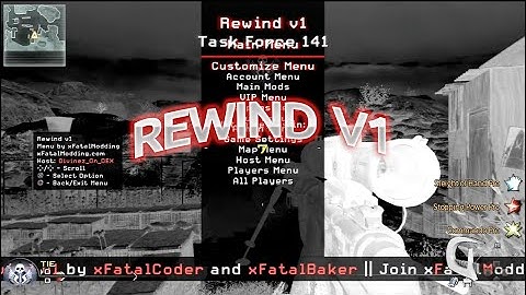 [PS3] Rewind V1 Mw2 SPRX Mod Menu (Unfinished) [1.14] [Download]