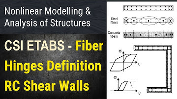 84 - Nonlinear Structural Modeling - Part 19 - CSI ETABS - Fiber Hinges Definition RC Shear Walls