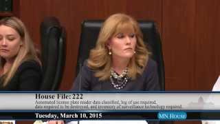 Surveillance technology, license plate reader bill in committee  3/10/15