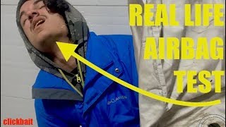 MASSIVE Airbag Explosion 100 FEET!