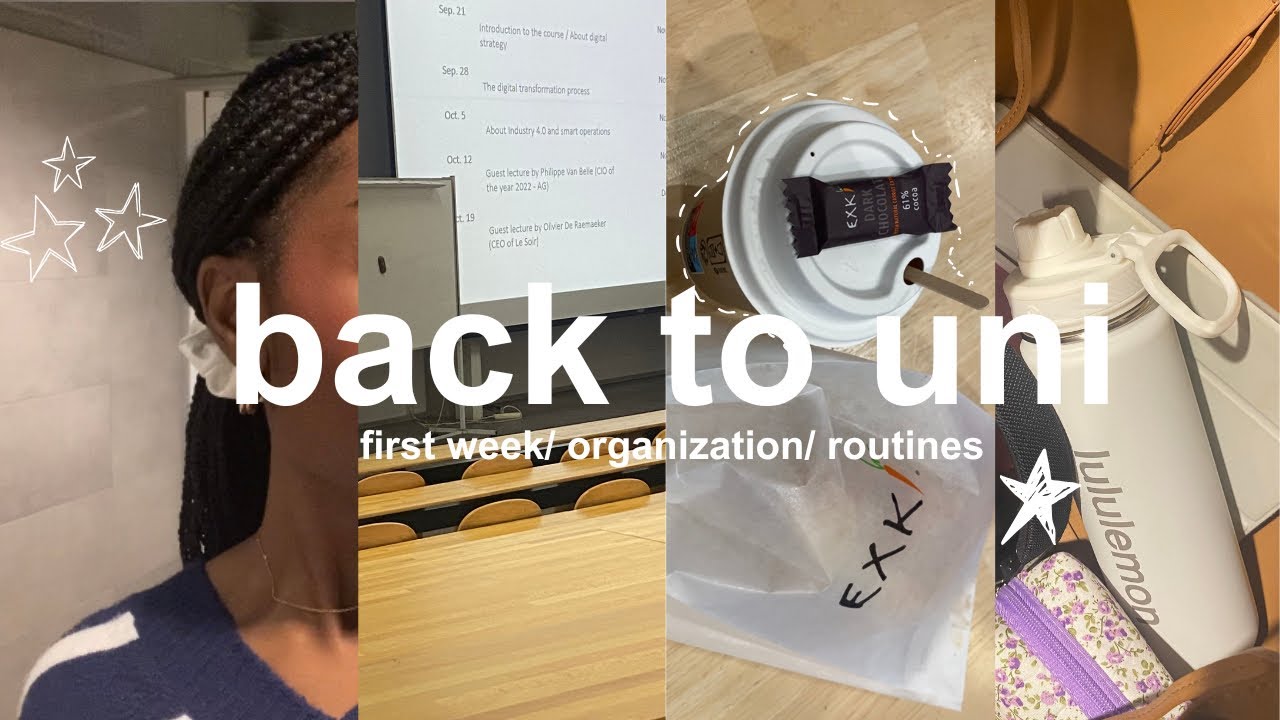BACK TO UNI : première semaine de cours, nouvelles routines et organisation :) |FR| ENG SUB