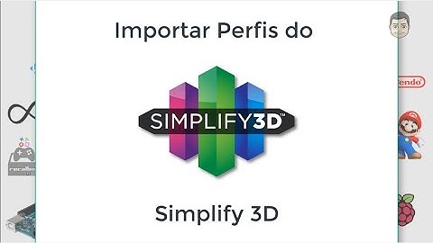 Backup e importação no simplify3D