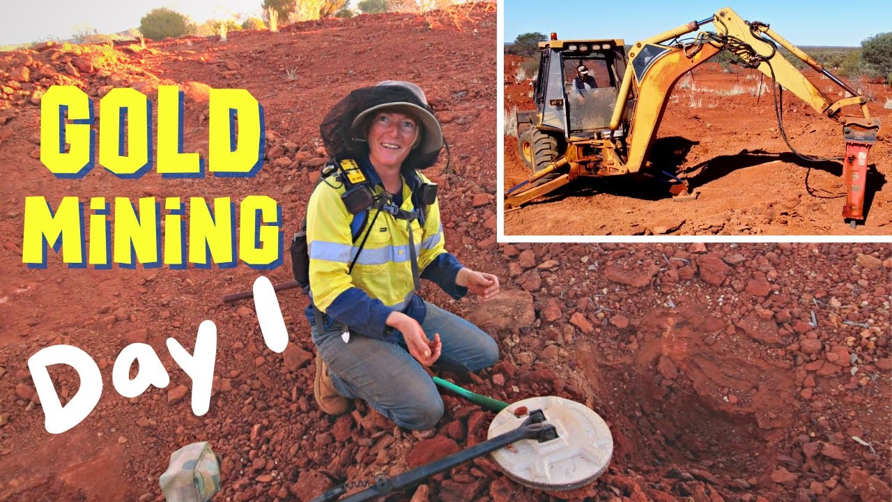 First time Gold Mining. Is this Gold Mine still payable? - YouTube