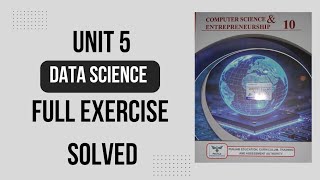 Class 10 computer unit 5 data science full exercise solved Punjab text book 2026 Rawalpindi board