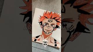 “Ryomen Sukuna: King of Curses”. #jujutsukaisen#byprajwalartofanime#painting