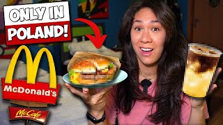Weirdest POLISH MCDONALDS Food Items! (First Time Trying McDonald's in Poland!)