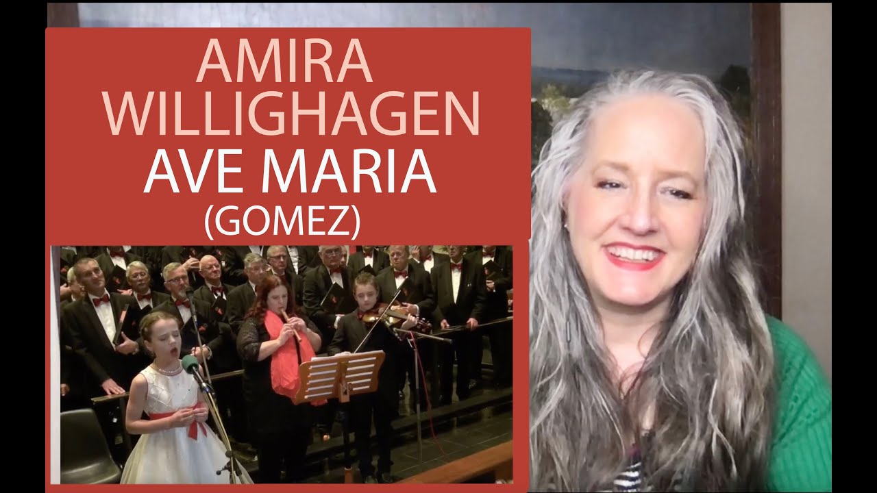 Voice Teacher Reaction to Amira Willighagen - Ave Maria - Gomez (Canisius Church, Nijmegen) 2015