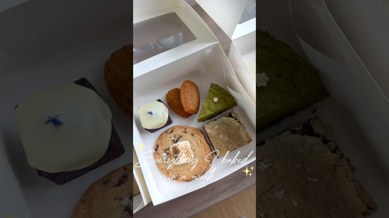 Всё, что я испекла за неделю, открывая свою домашнюю пекарню! 🍰 