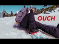 ALMOST BROKE MY FOOT SNOWBOARDING