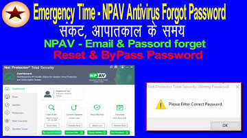 How to Password reset Net Protector antivirus in windows 11 | NPAV antivirus password reset