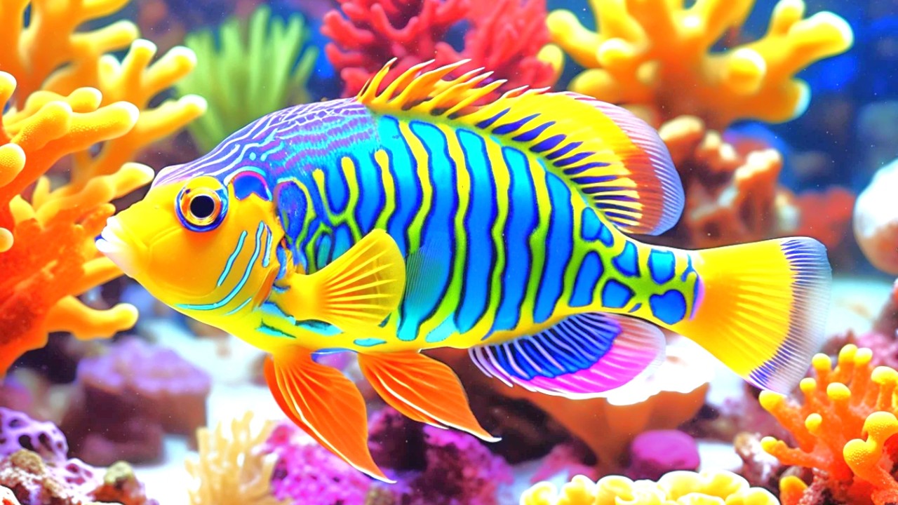 The Best 4K Aquarium - Dive Into The Mesmerizing Underwater Realm, Sea Jellyfish, Coral Reefs