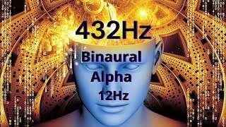 IMERSÃO SAGRADA 432Hz-Binaural12 Hz Ondas Alpha. Regeneração do Corpo, Paz, Calma, Espiritual, Luz.