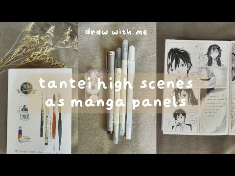 draw with me | tantei high scenes as manga panels