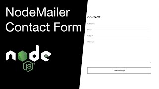 Creating A Contact Form With JavaScript / Nodemailer