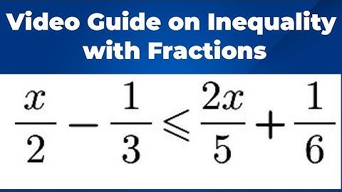 Direct Method to Solve Inequality with Fractions || The Shortest Way