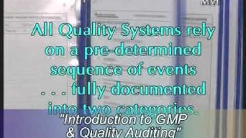 Introduction to GMP & Quality Auditing