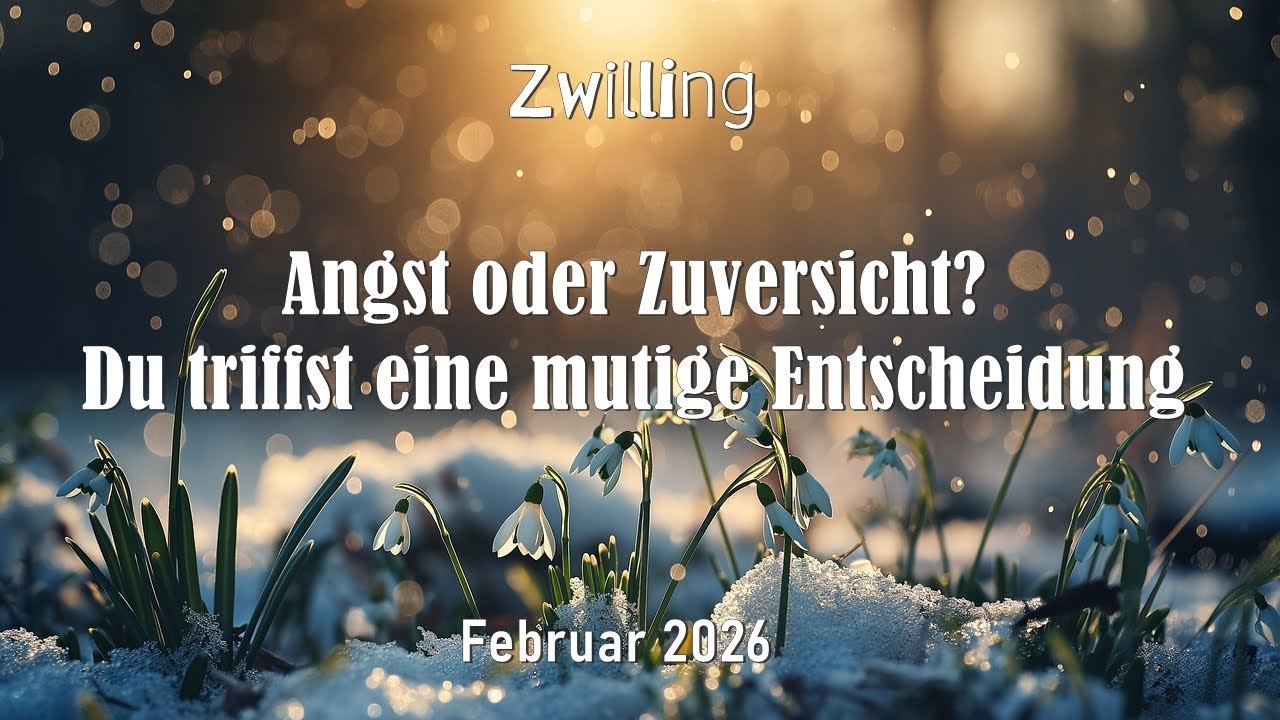 Angst oder Zuversicht? Du triffst eine mutige Entscheidung | ZWILLING ♊︎ Februar
