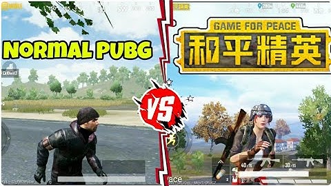 PUBG MOBILE vs GAME FOR PEACE | Comparison - NORMAL vs CHINESE LATEST VERSION