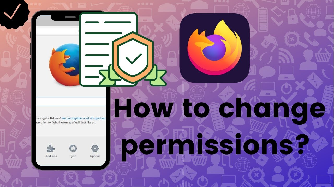How to change on the site permissions in Firefox?