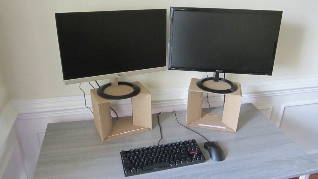 Make A Diy Computer Monitor Riser Stand Youtube