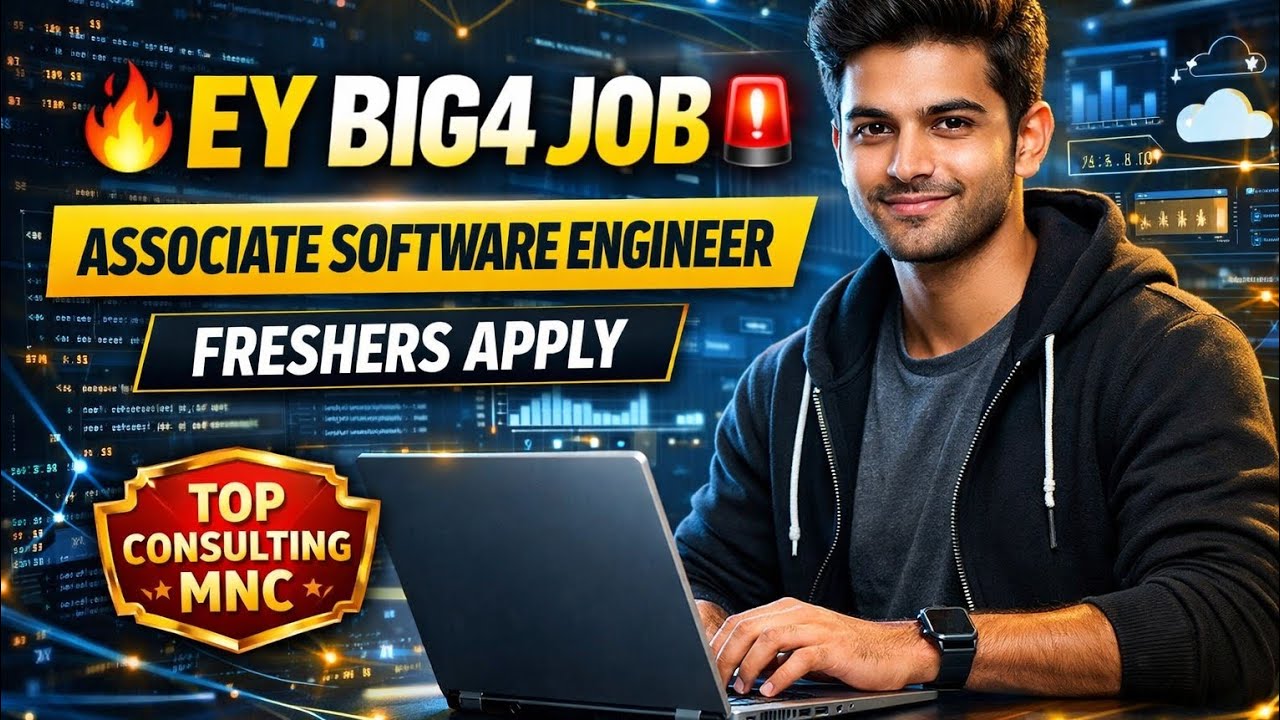EY Associate Software Engineer Job 2026 | Big4 Hiring Freshers | IT ...