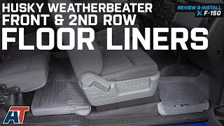 2009-2014 F150 Husky WeatherBeater Front & 2nd Row Liners SuperCab & SuperCrew Review & Install 2009 2014 F150 Husky Weatherbeater Front Floor Liners Review Install