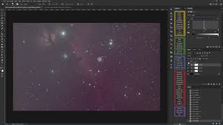 Horsehead and Flame Nebulas - Full Photoshop Editing Session