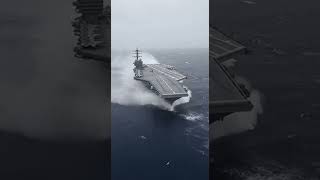 100,000-ton carrier maintains course in a winter gale 🌊