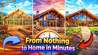 EXTREME HOUSE CONSTRUCTION Time-Lapse | From Empty Land to Dream Home Wealth