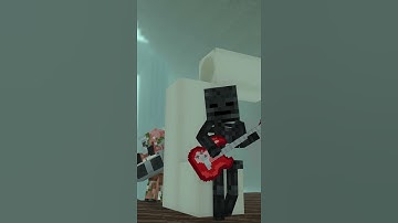【Minecraft Animation】Wither Skeleton with his guitar #Shorts 【マイクラアニメ】