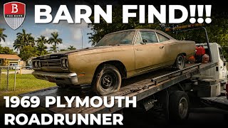 45 YEARS in a GARAGE!! 1969 Plymouth Roadrunner BARN FIND