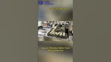 Square (Monaka) Wafer Cone Making Machine|Automatic Ice Cream Cone Making Machine with 60 Molds