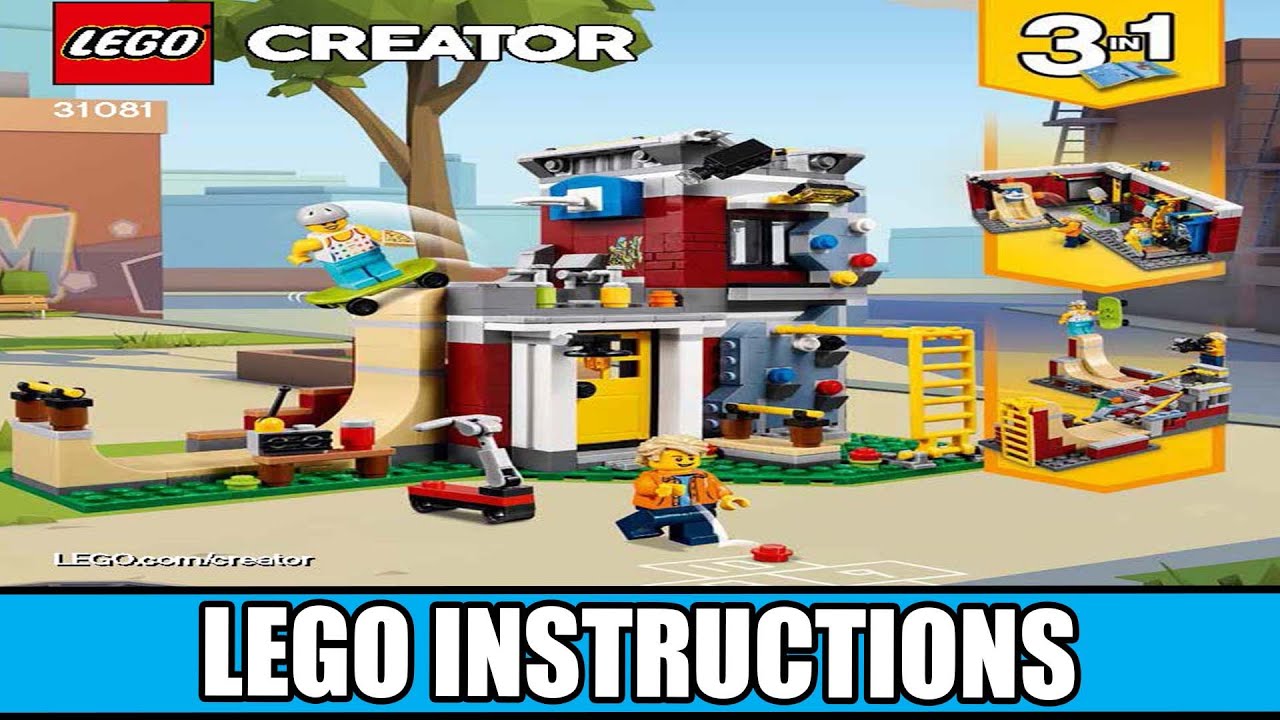 LEGO Creator 3-in-1 Skate Park  Lego Set 31081 Speed Build 