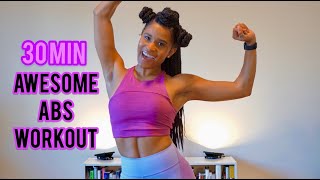 30 Min Awesome Abs Workout by Deja Riley 💥