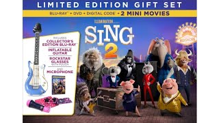 Sing 2 Blu Ray Walmart Limited Edition Gift Set Unboxing