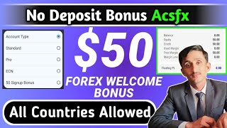 $50 No Deposit Bonus| Acsfx NDB Trading Update T&C Explain| Asad Akash!!