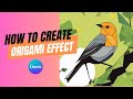 How to Create Origami Effect in CANVA Tutorial