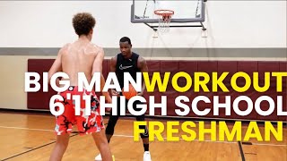 6’11 high school freshman training session with Coach Hubb 🏀🔥