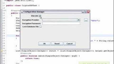Db4o OM Configuration DEMO (Spanish)