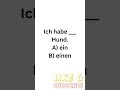 ein oder einen? 🇩🇪 | German Exercise(Learn German Fast)#learngerman #deutschkurs