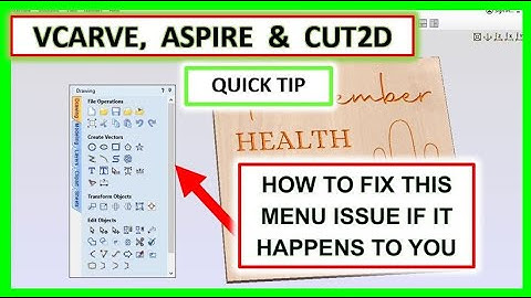 Vectric Quick Tip You Didn