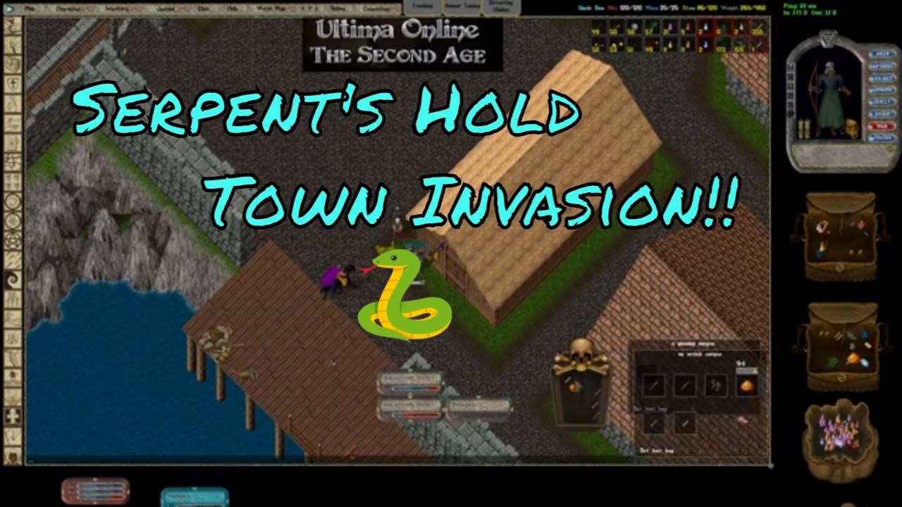 Ultima Online UOSA Second Age:  The Tainted Brew:  Serpent's Hold Town Invasion!